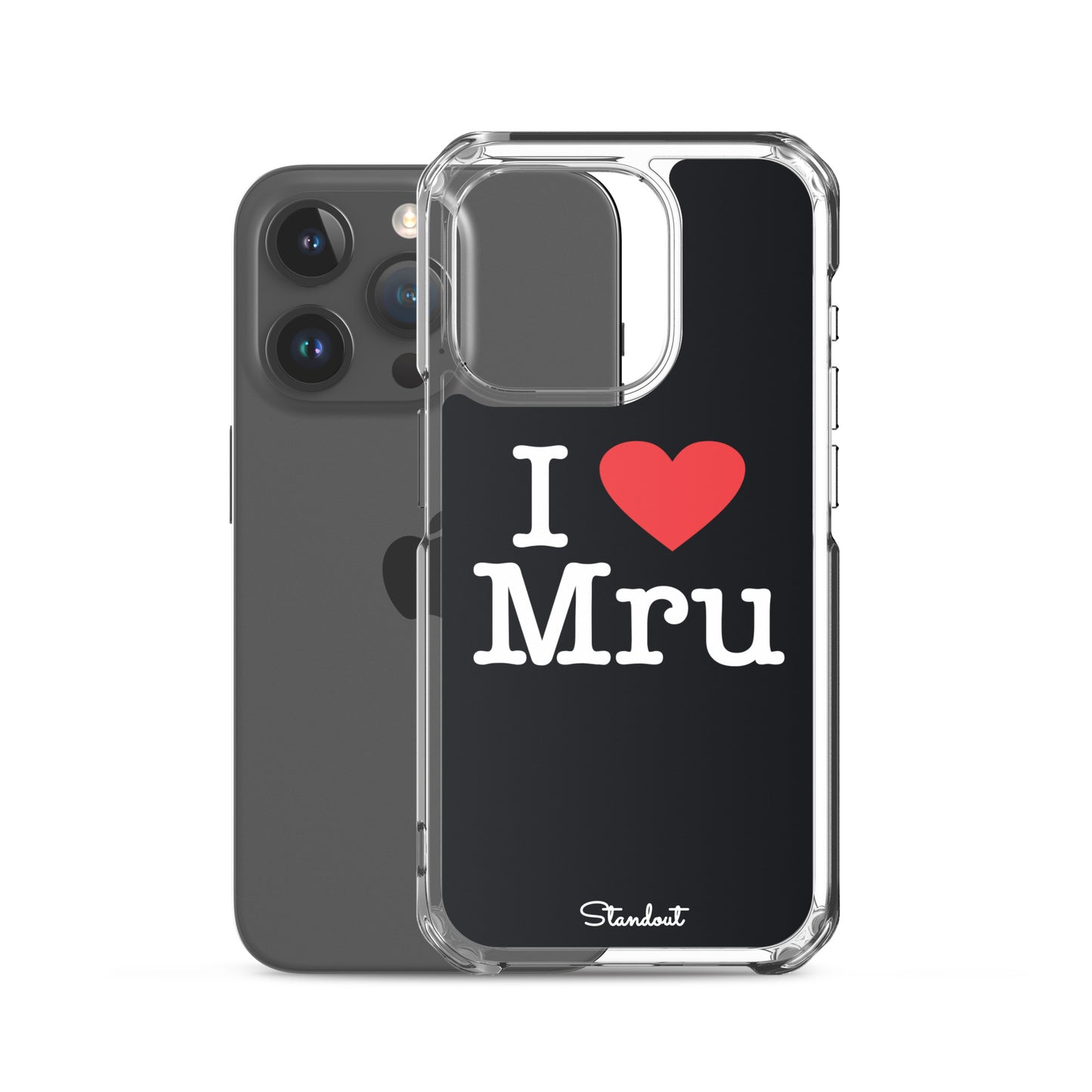 I love Mru original Clear Case for iPhone®