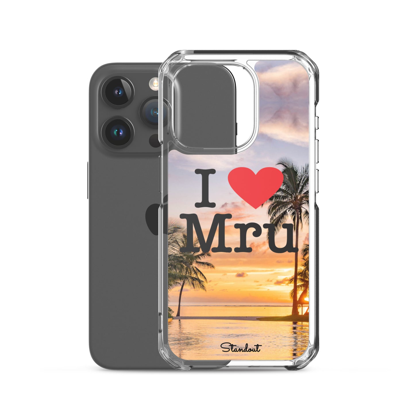 I love Mru Sunset Clear Case for iPhone®