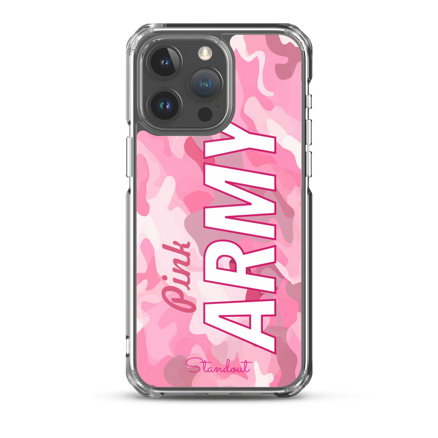 Pink Army Clear Case for iPhone® CCI089