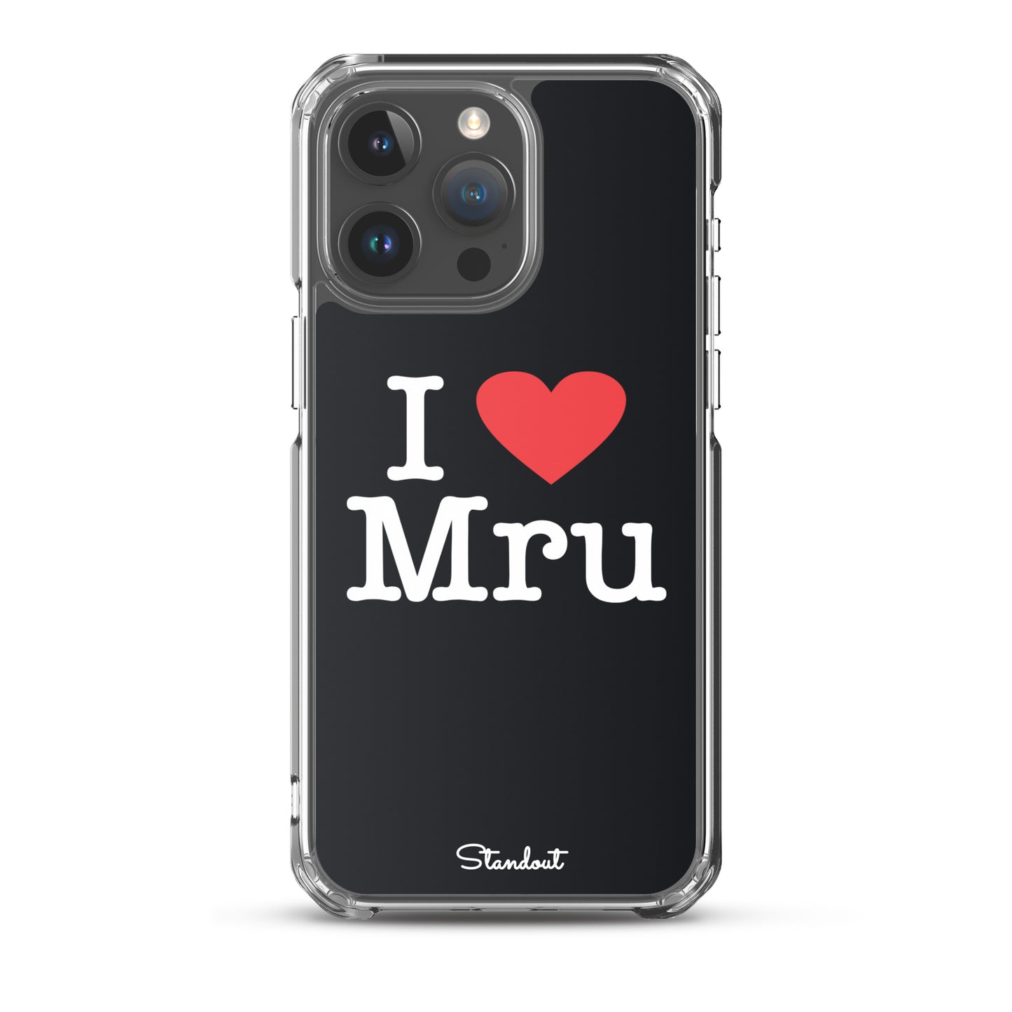 I love Mru original Clear Case for iPhone®