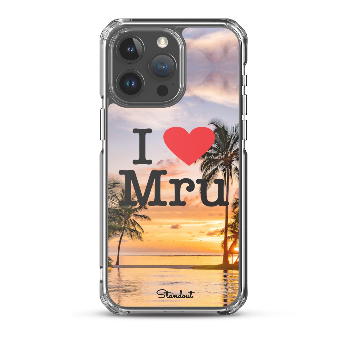 I love Mru Sunset Clear Case for iPhone®