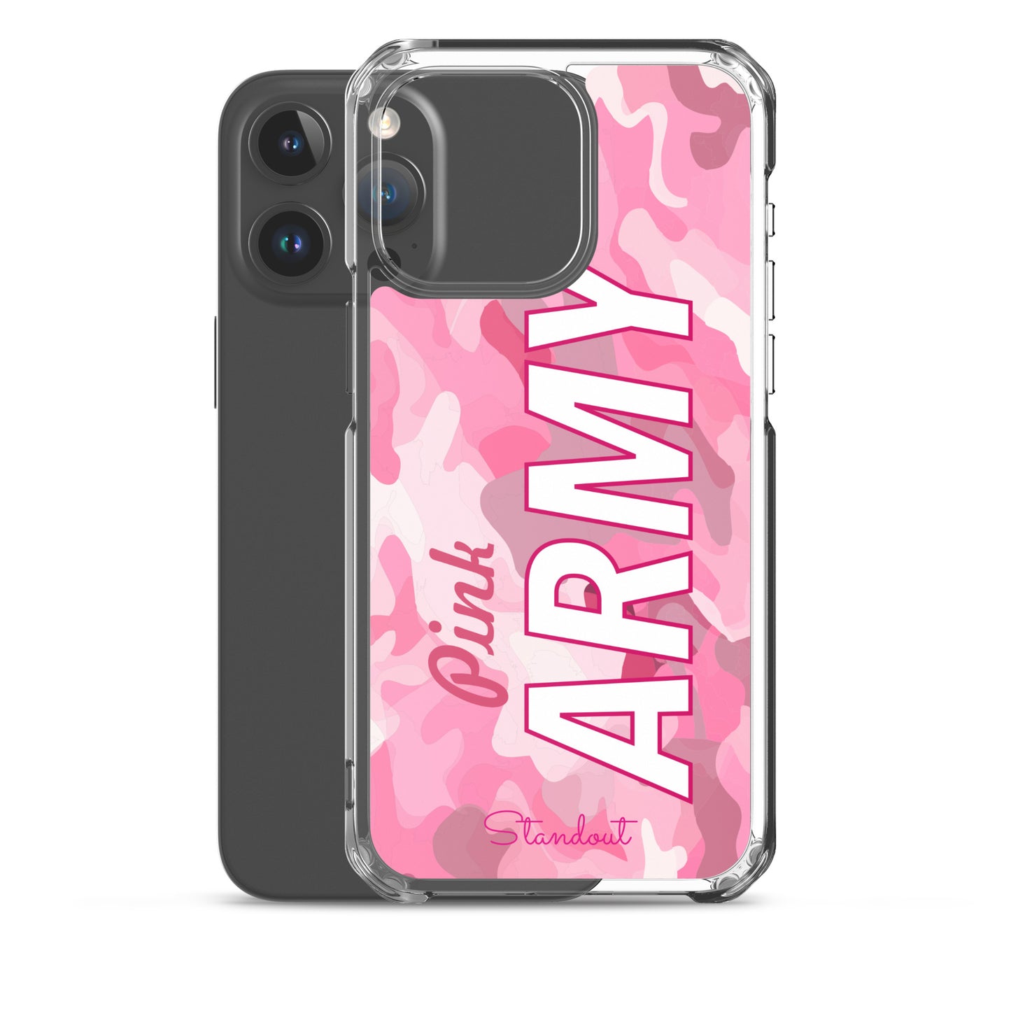 Pink Army Clear Case for iPhone® CCI089