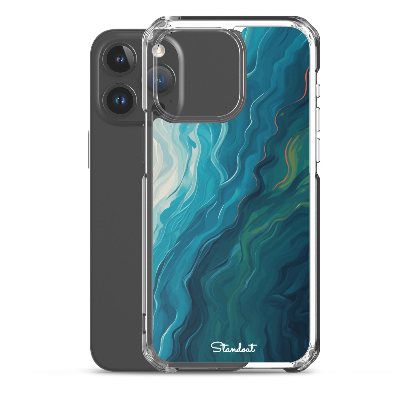 Liquid Blue Clear Case for iPhone®