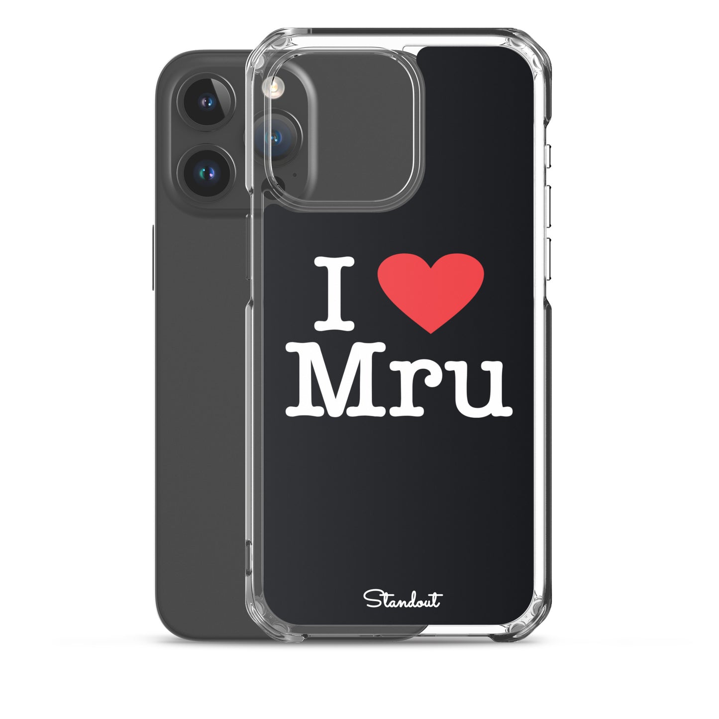 I love Mru original Clear Case for iPhone®