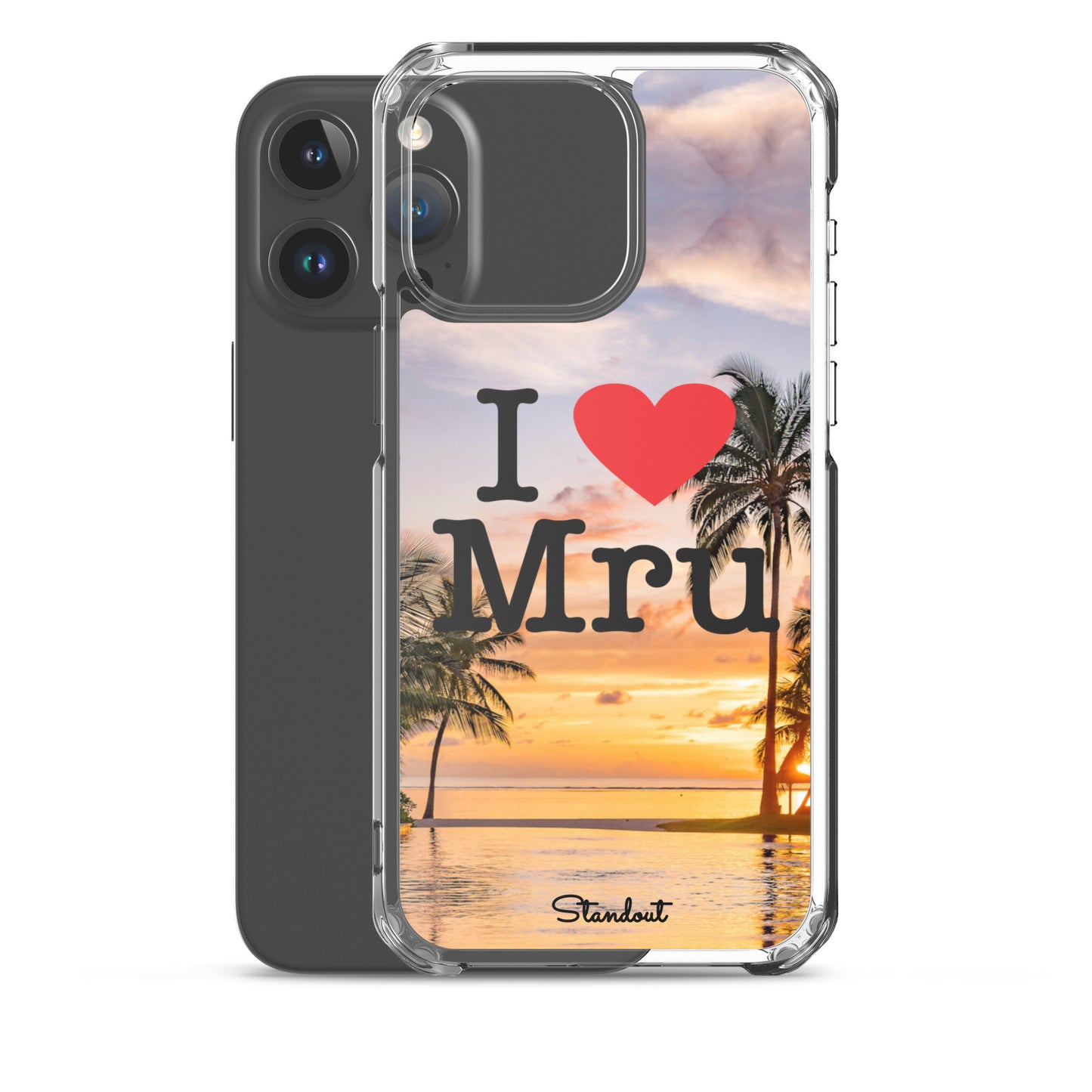 I love Mru Sunset Clear Case for iPhone®