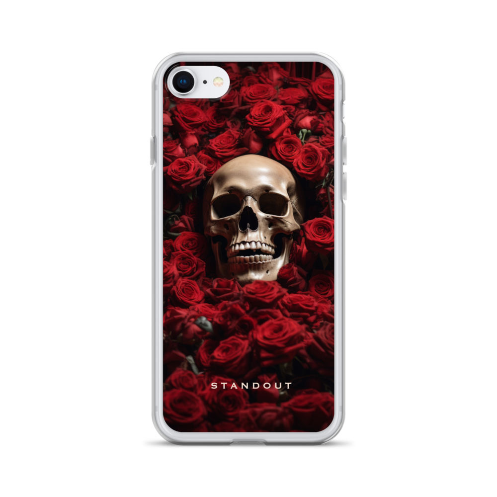 Roses and Skull Clear Case for iPhone® (FREE Shipping)