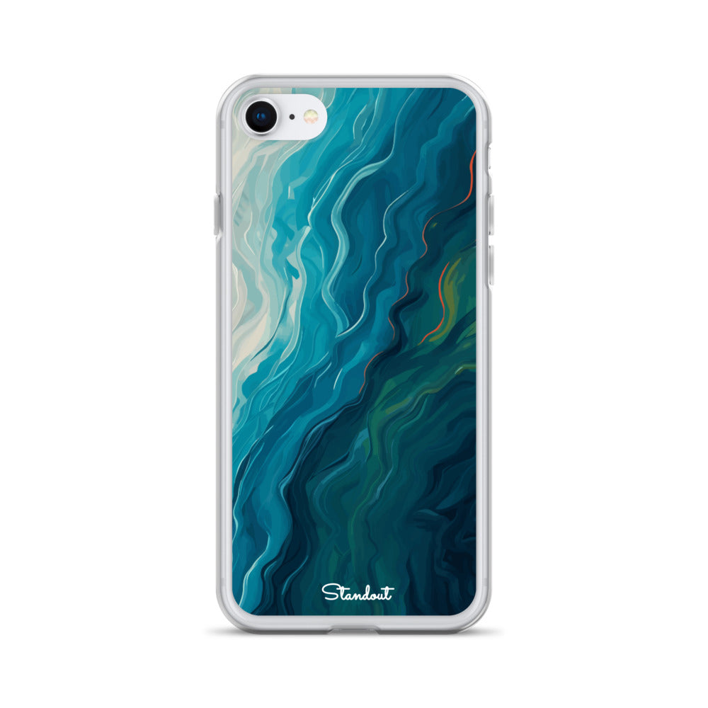 Liquid Blue Clear Case for iPhone®