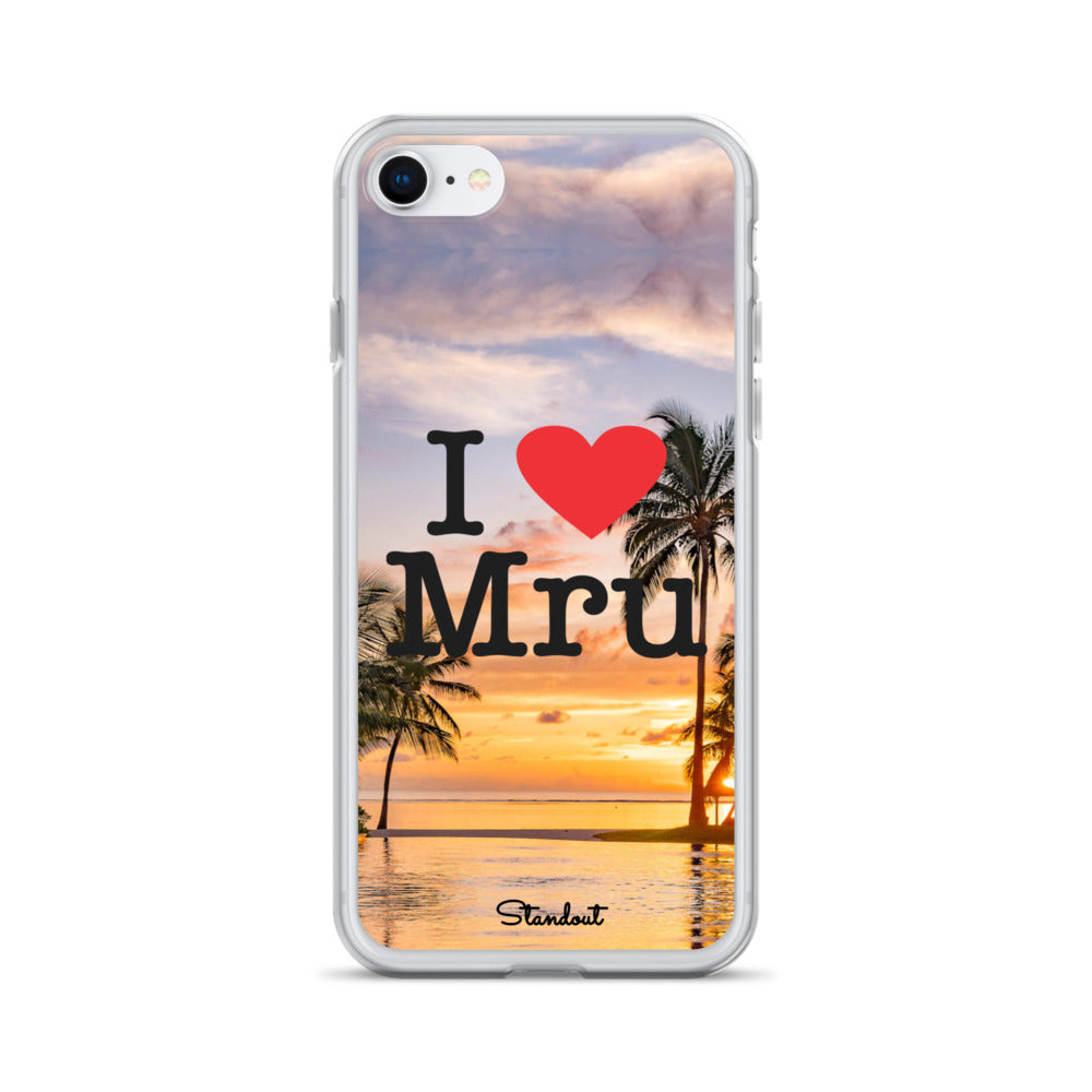 I love Mru Sunset Clear Case for iPhone®