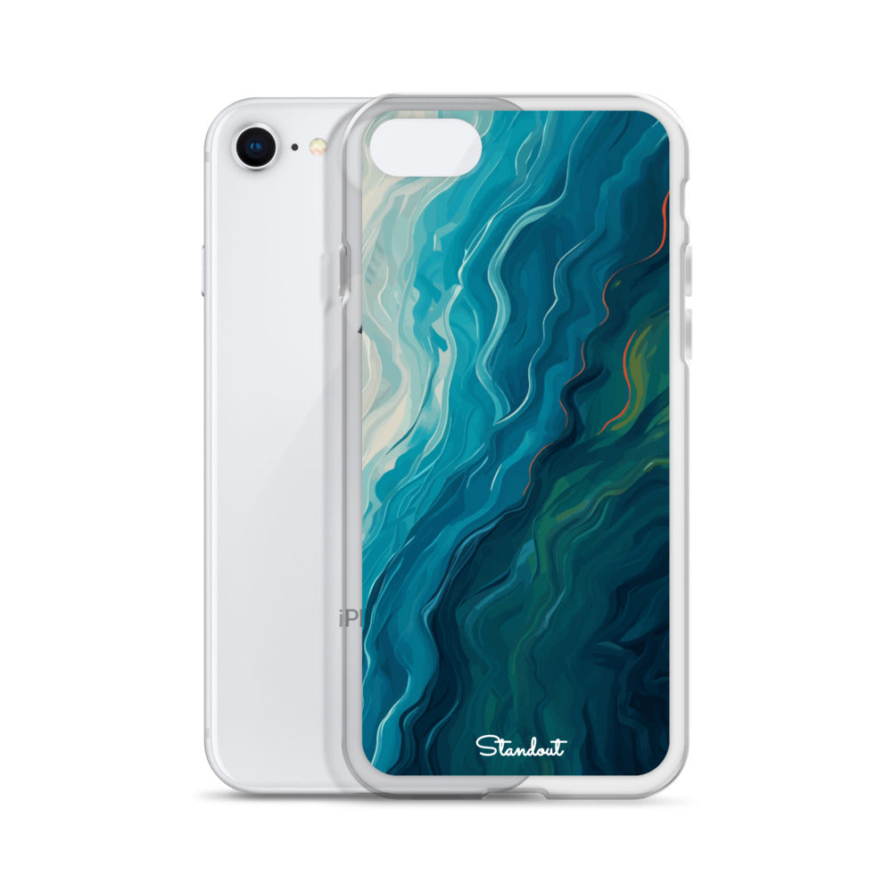 Liquid Blue Clear Case for iPhone®