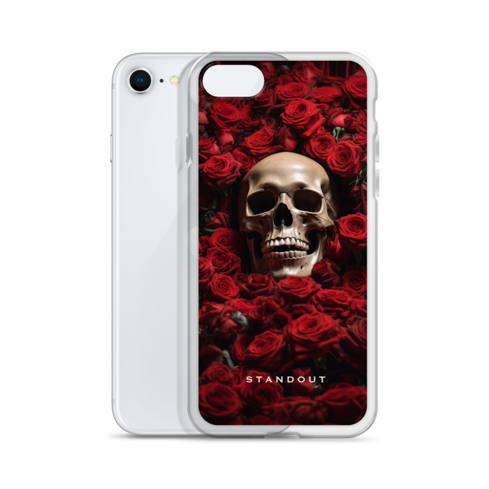 Roses and Skull Clear Case for iPhone® (FREE Shipping)