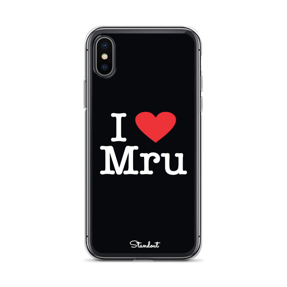 I love Mru original Clear Case for iPhone®