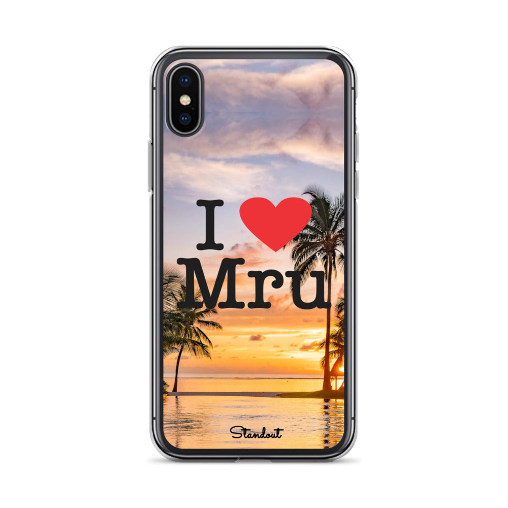 I love Mru Sunset Clear Case for iPhone®