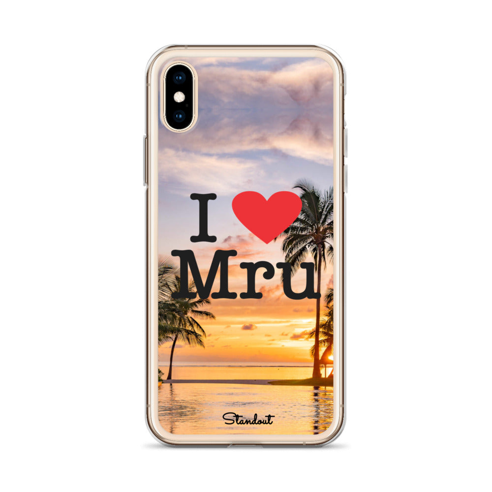 I love Mru Sunset Clear Case for iPhone®