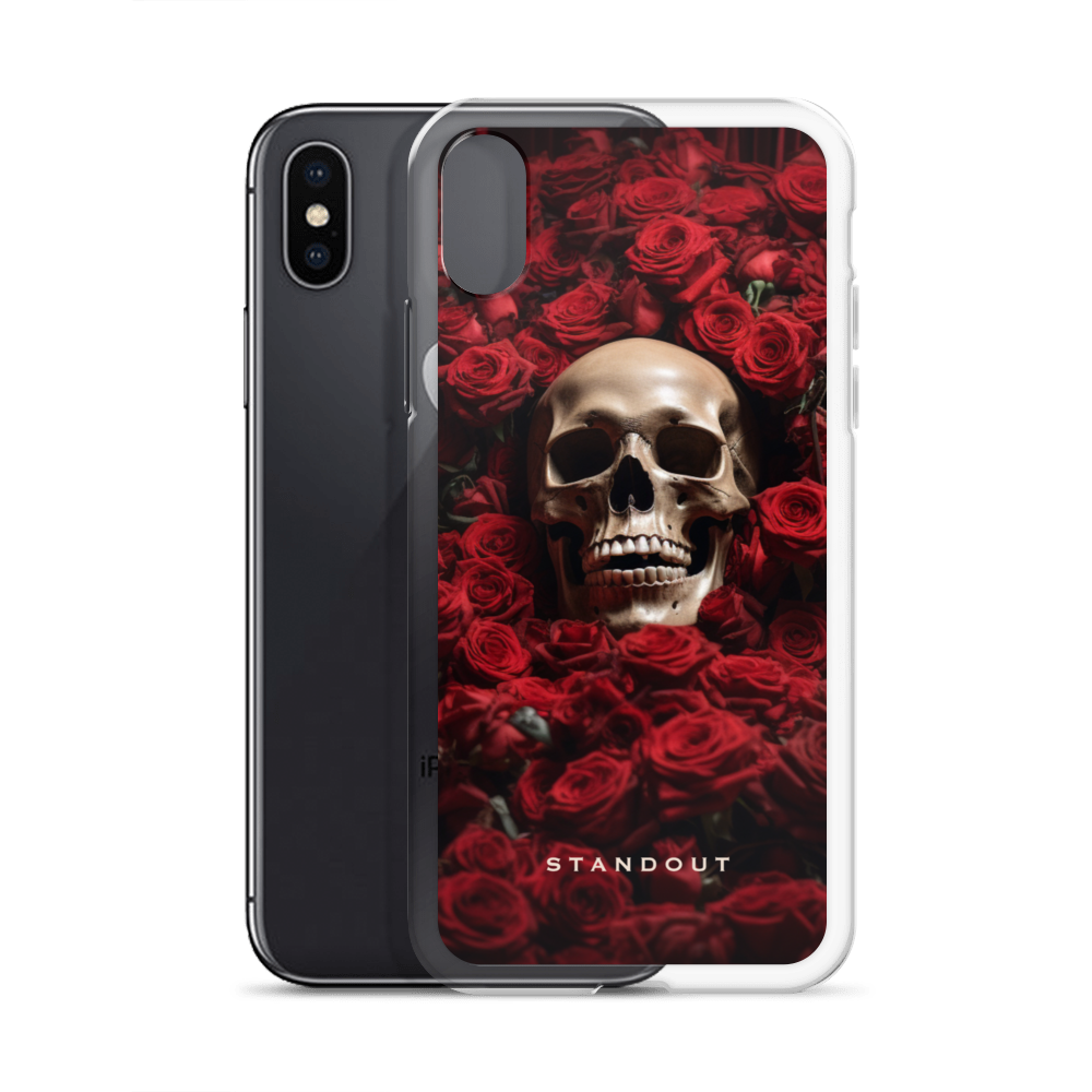 Roses and Skull Clear Case for iPhone® (FREE Shipping)