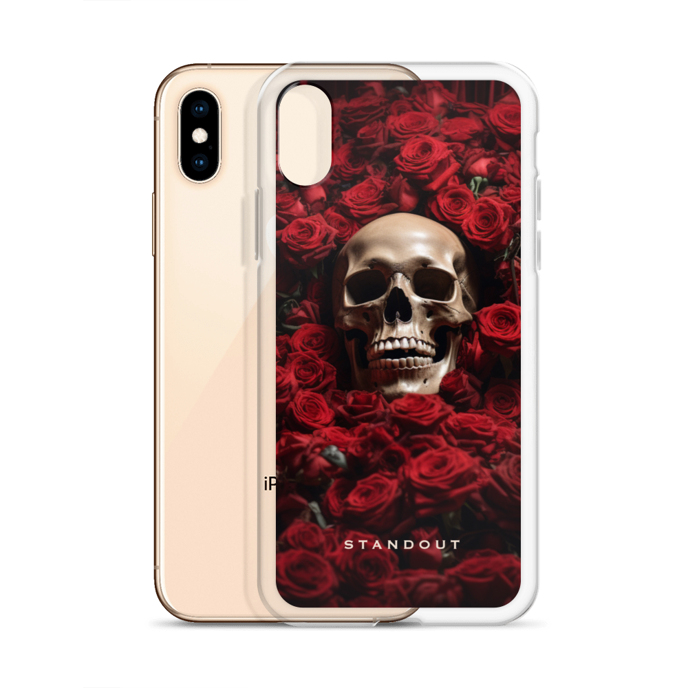 Roses and Skull Clear Case for iPhone® (FREE Shipping)