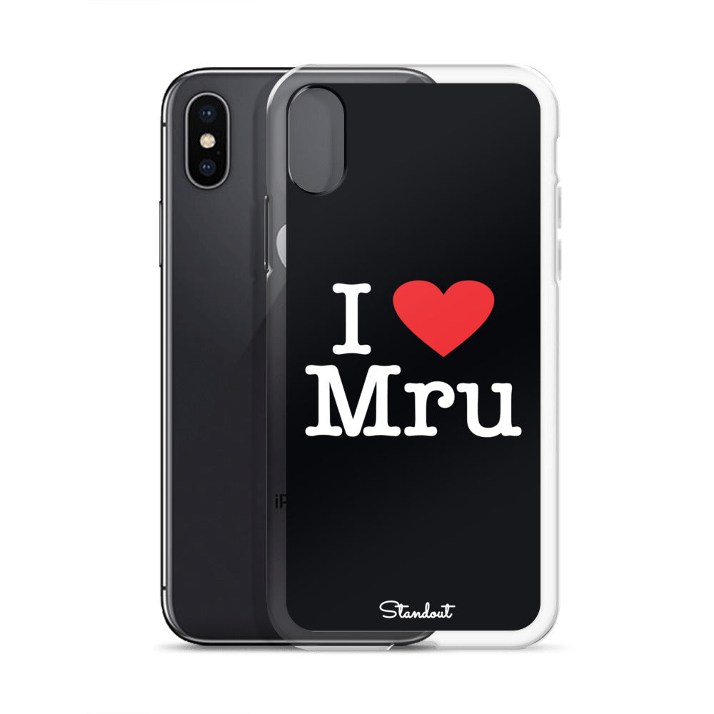 I love Mru original Clear Case for iPhone®