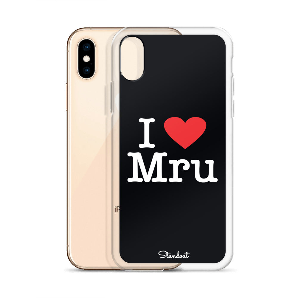 I love Mru original Clear Case for iPhone®