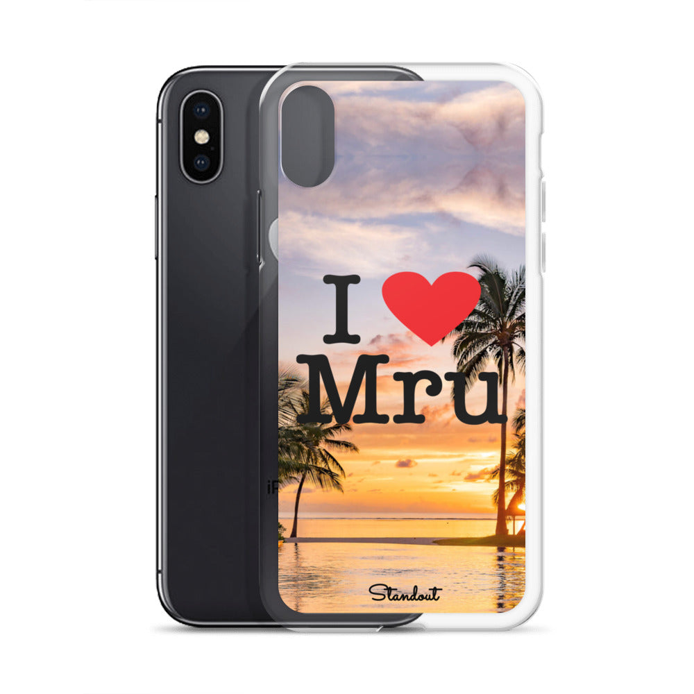 I love Mru Sunset Clear Case for iPhone®