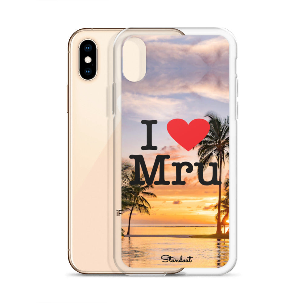 I love Mru Sunset Clear Case for iPhone®