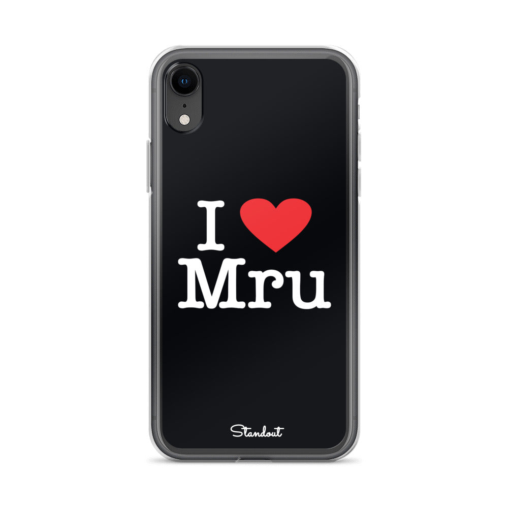 I love Mru original Clear Case for iPhone®