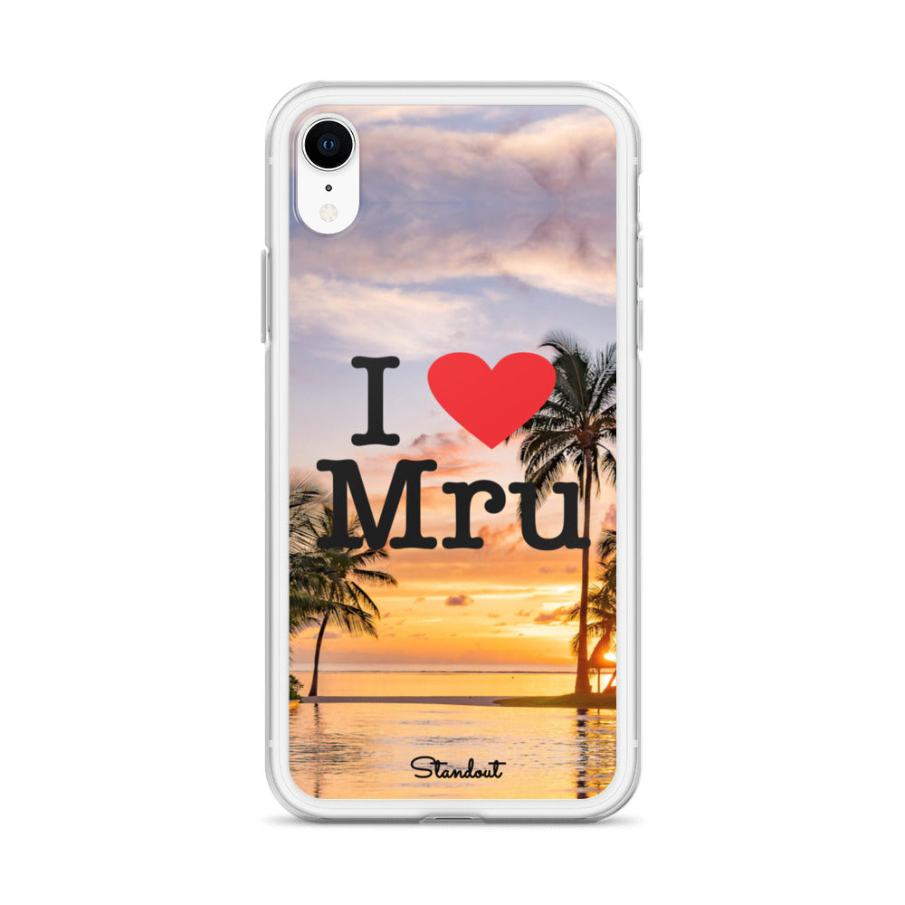 I love Mru Sunset Clear Case for iPhone®