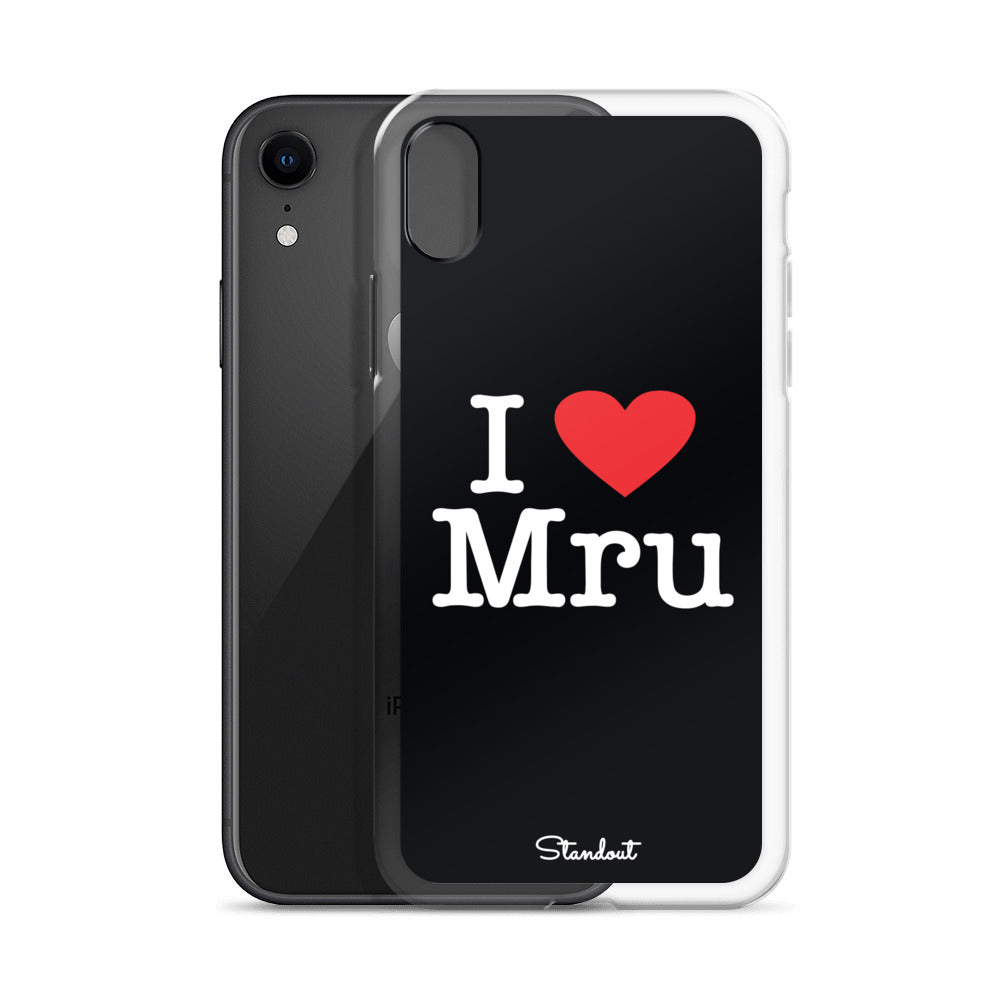 I love Mru original Clear Case for iPhone®