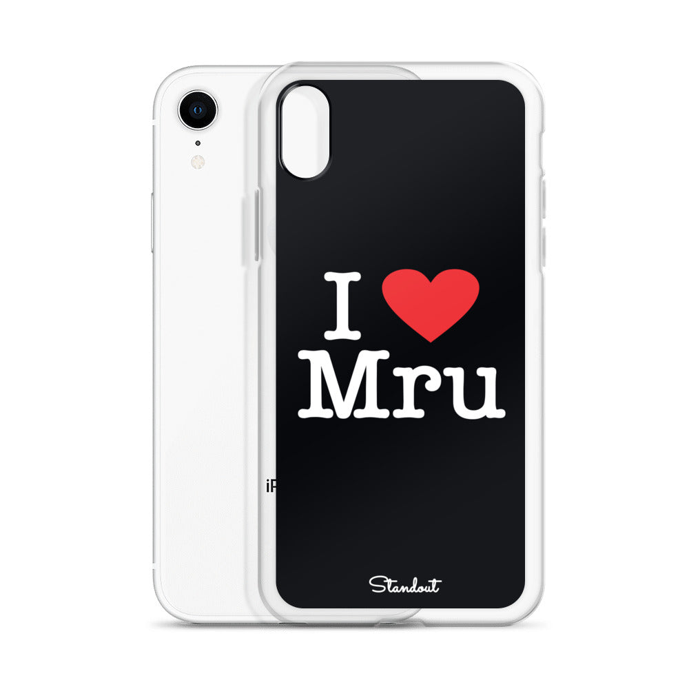 I love Mru original Clear Case for iPhone®