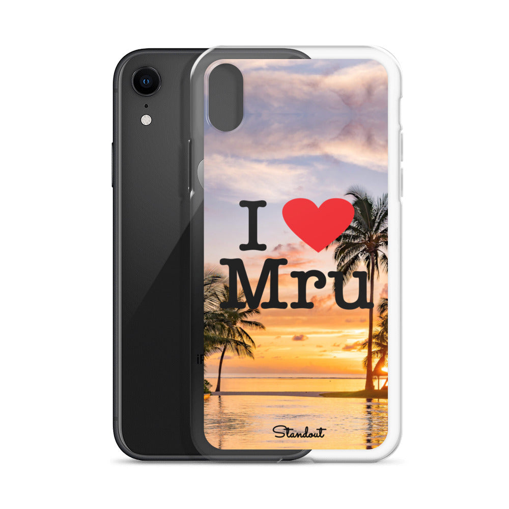 I love Mru Sunset Clear Case for iPhone®