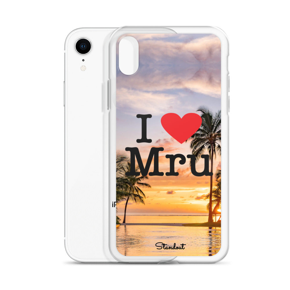 I love Mru Sunset Clear Case for iPhone®