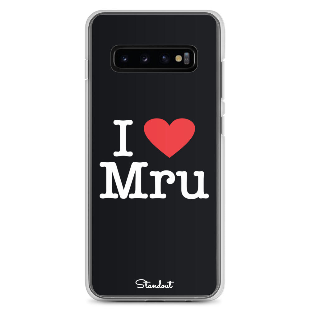 I love Mru original Clear Case for Samsung®