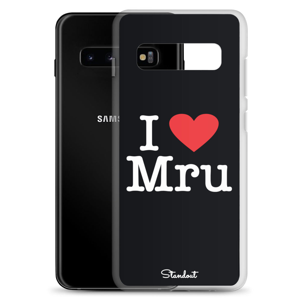 I love Mru original Clear Case for Samsung®