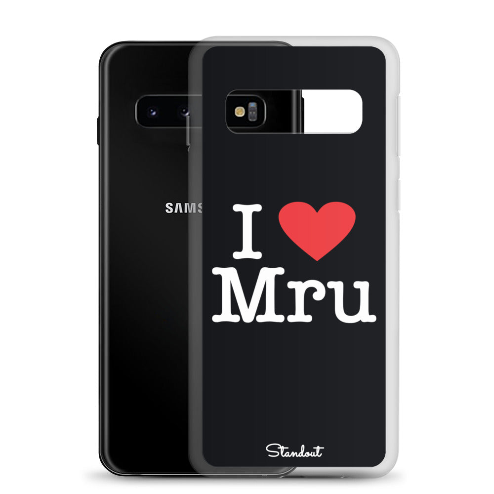 I love Mru original Clear Case for Samsung®