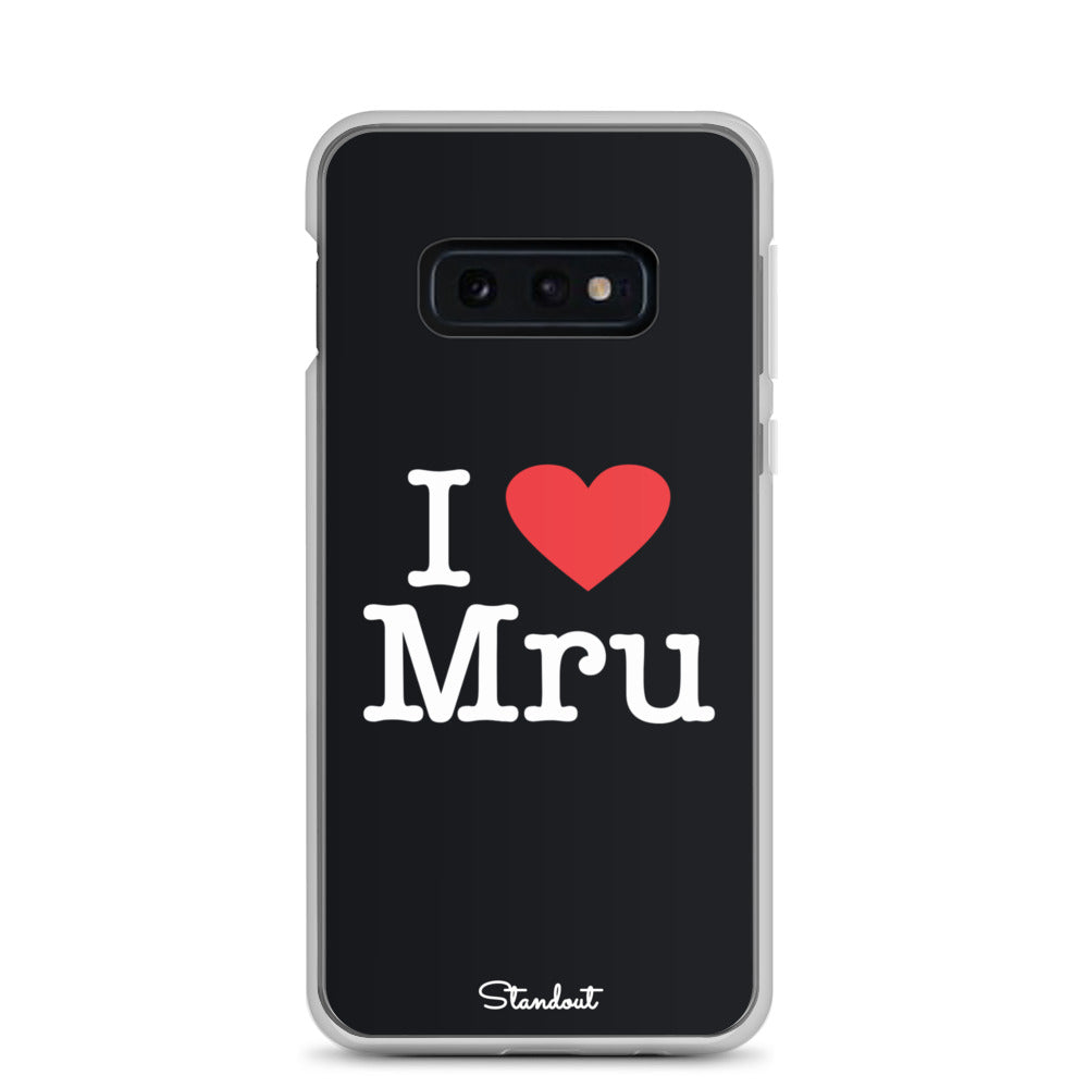 I love Mru original Clear Case for Samsung®