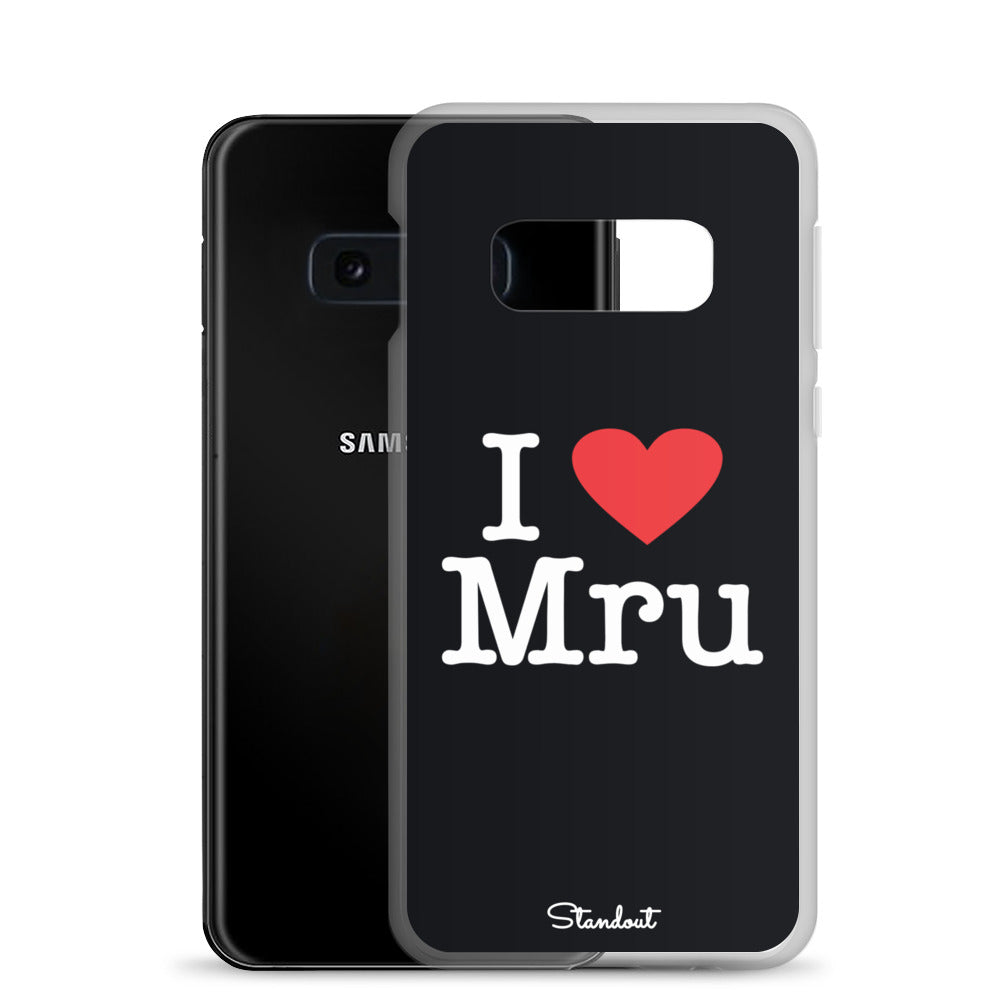 I love Mru original Clear Case for Samsung®