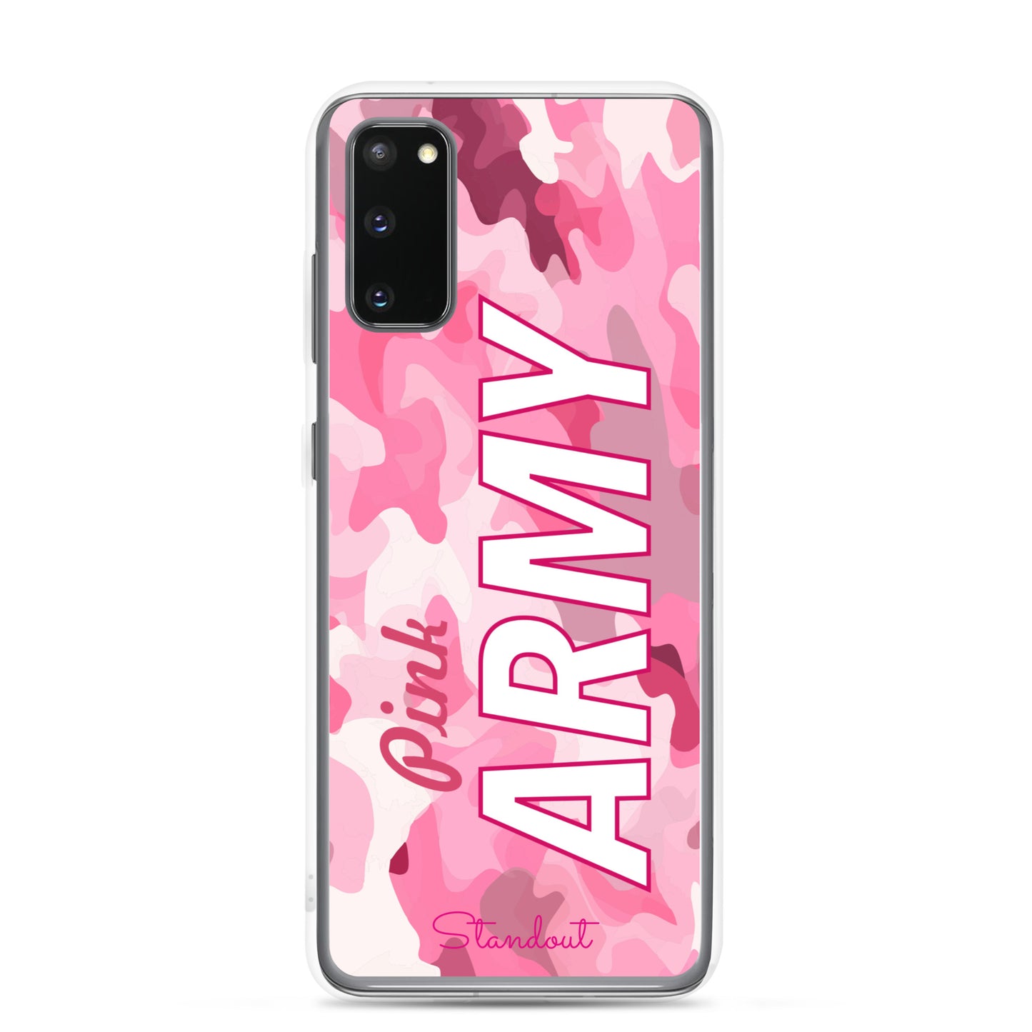 Pink Army Clear Case for Samsung® CCS086