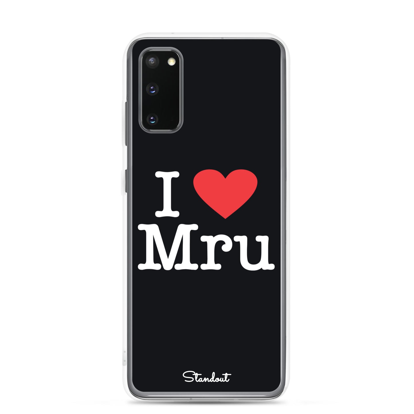 I love Mru original Clear Case for Samsung®