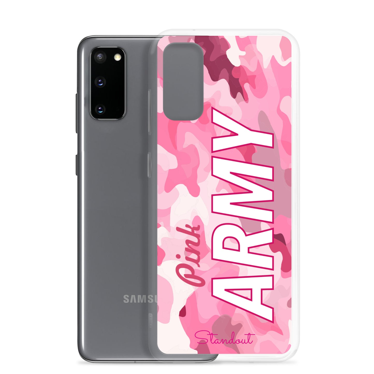 Pink Army Clear Case for Samsung® CCS086