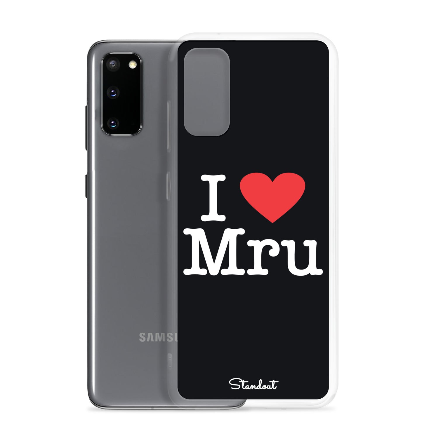 I love Mru original Clear Case for Samsung®