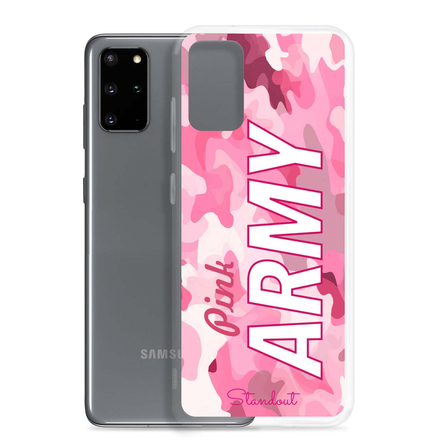 Pink Army Clear Case for Samsung® CCS086