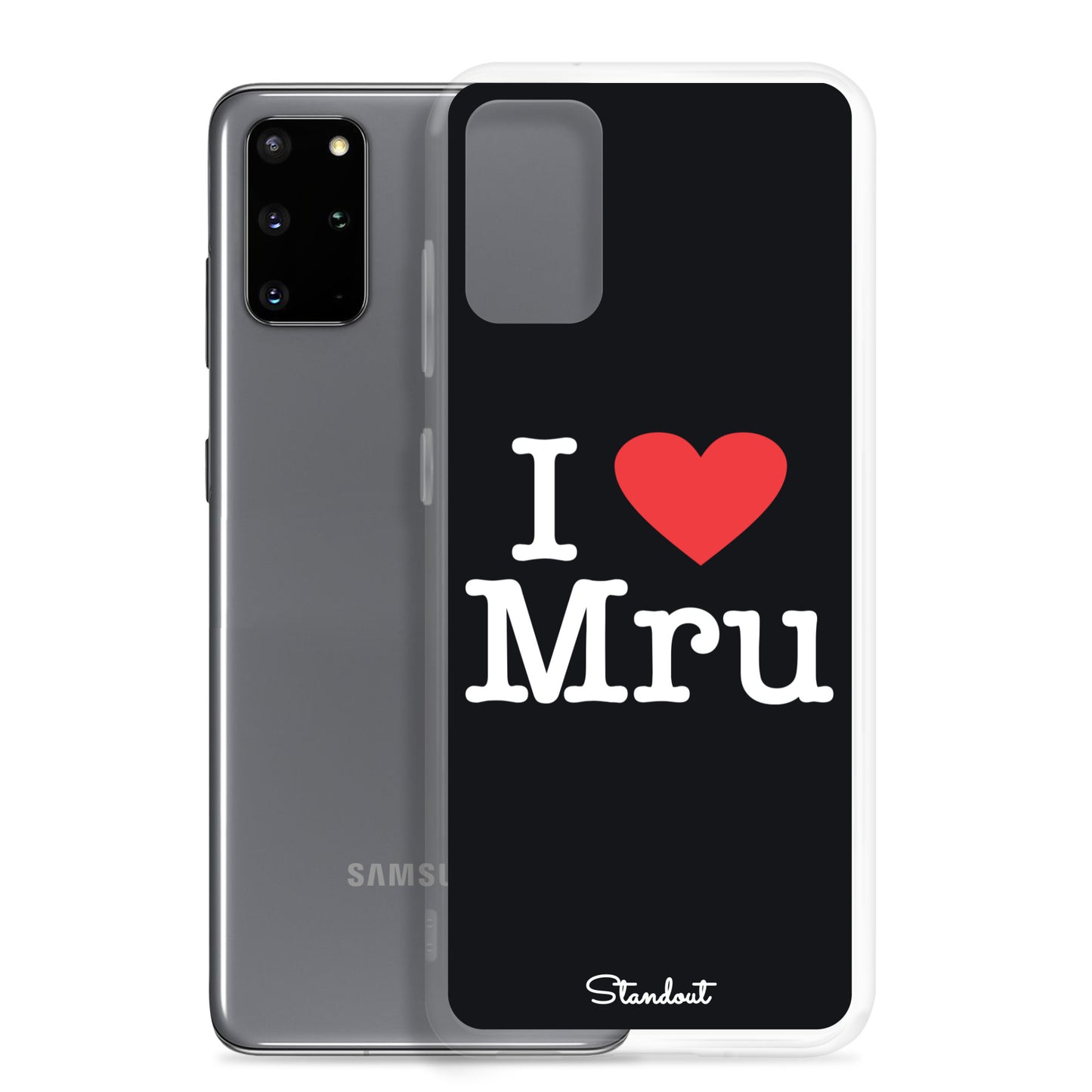 I love Mru original Clear Case for Samsung®