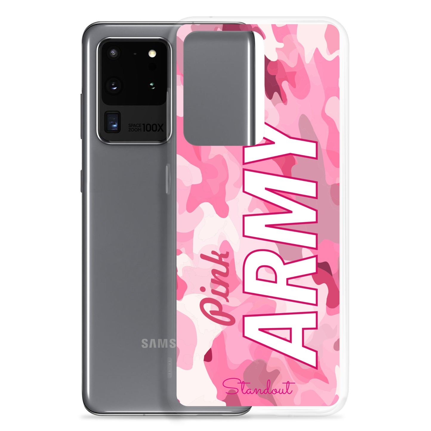 Pink Army Clear Case for Samsung® CCS086