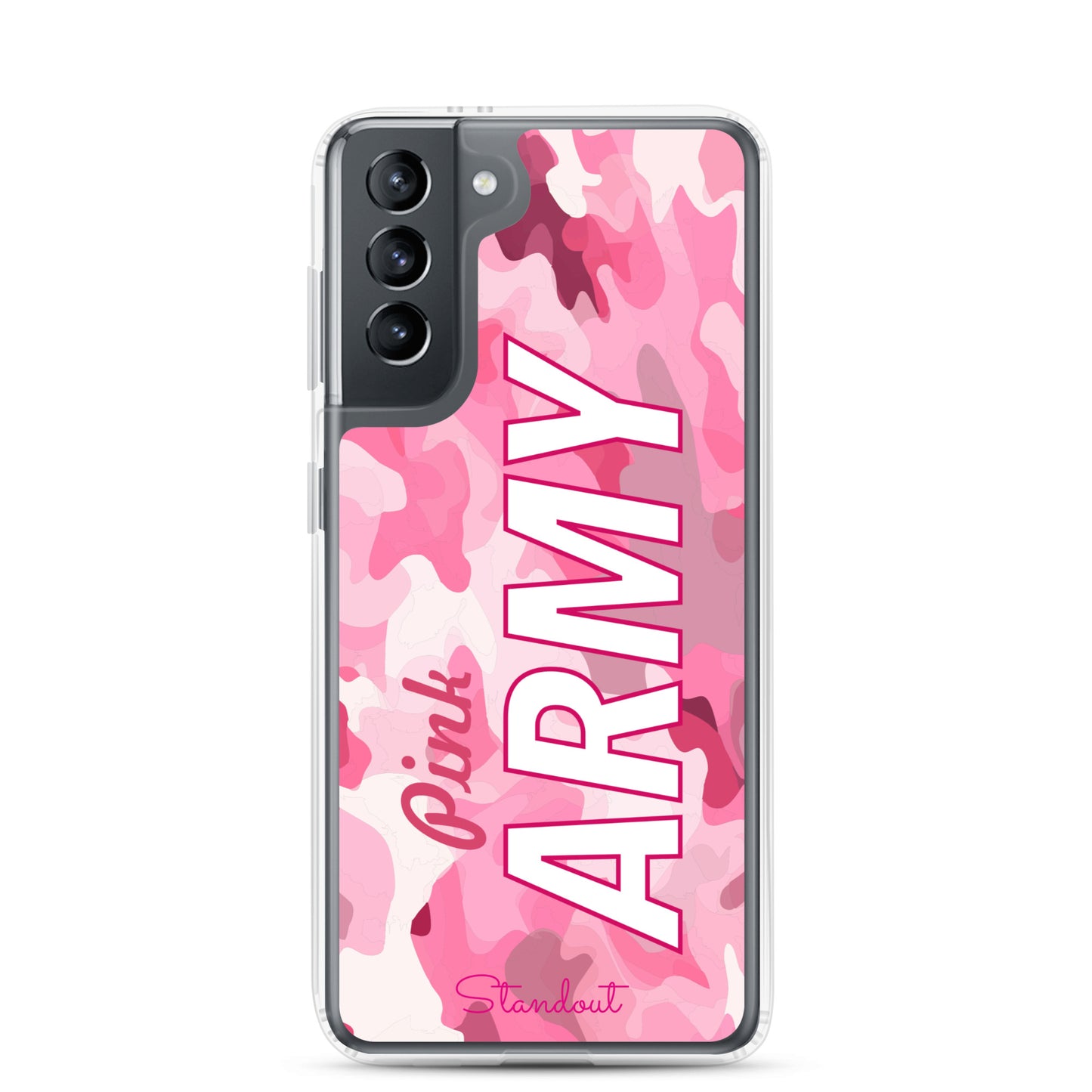 Pink Army Clear Case for Samsung® CCS086