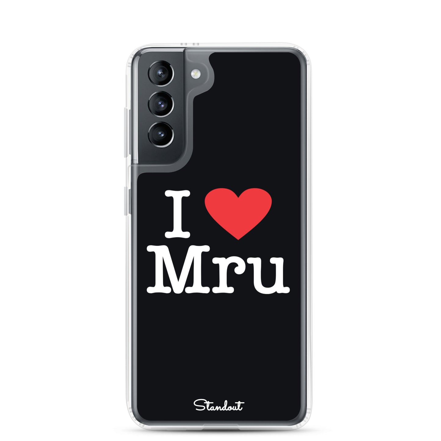 I love Mru original Clear Case for Samsung®