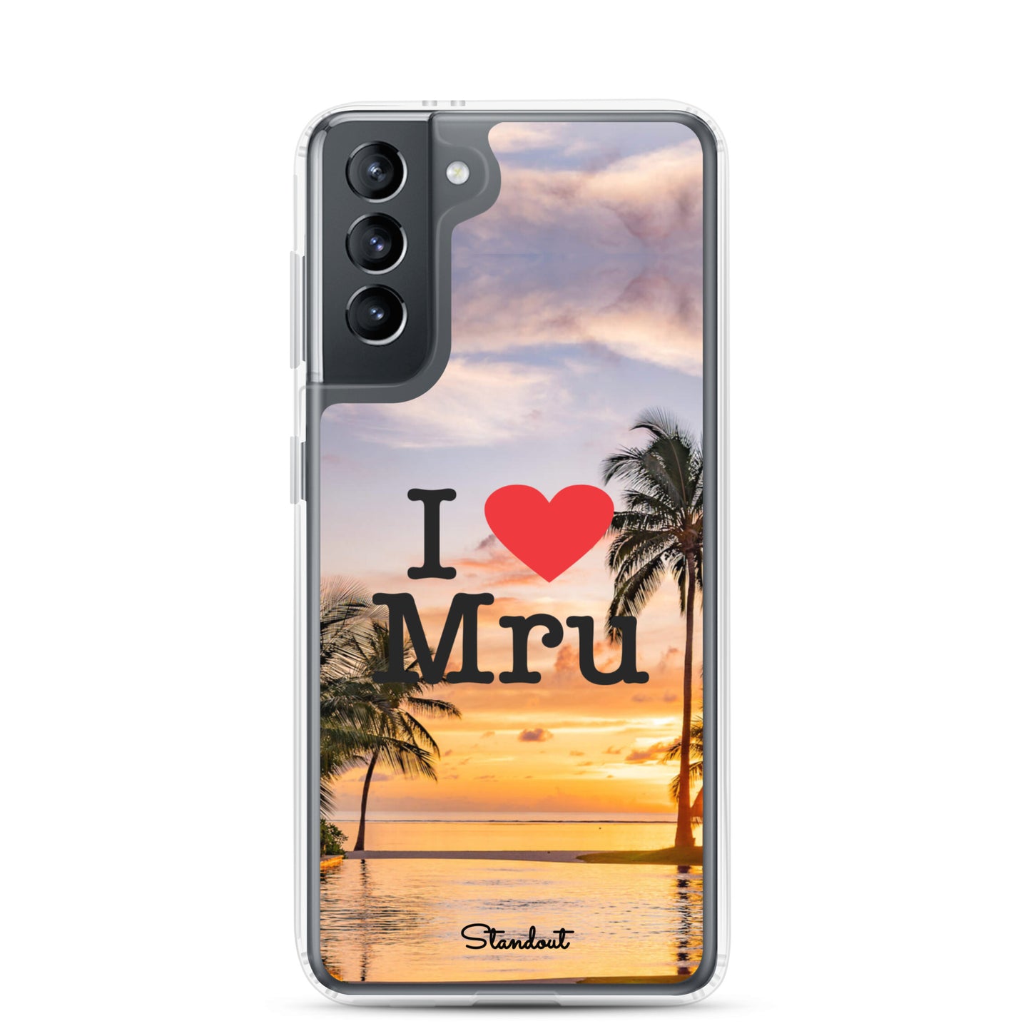 I love Mru SunsetClear Case for Samsung®