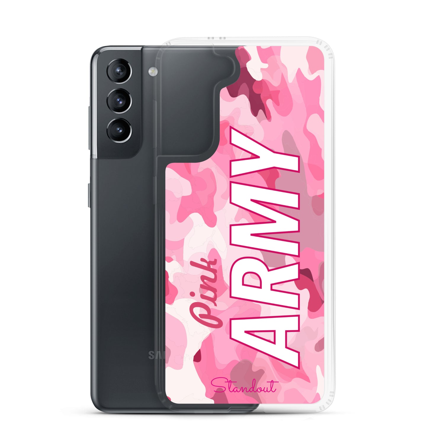 Pink Army Clear Case for Samsung® CCS086