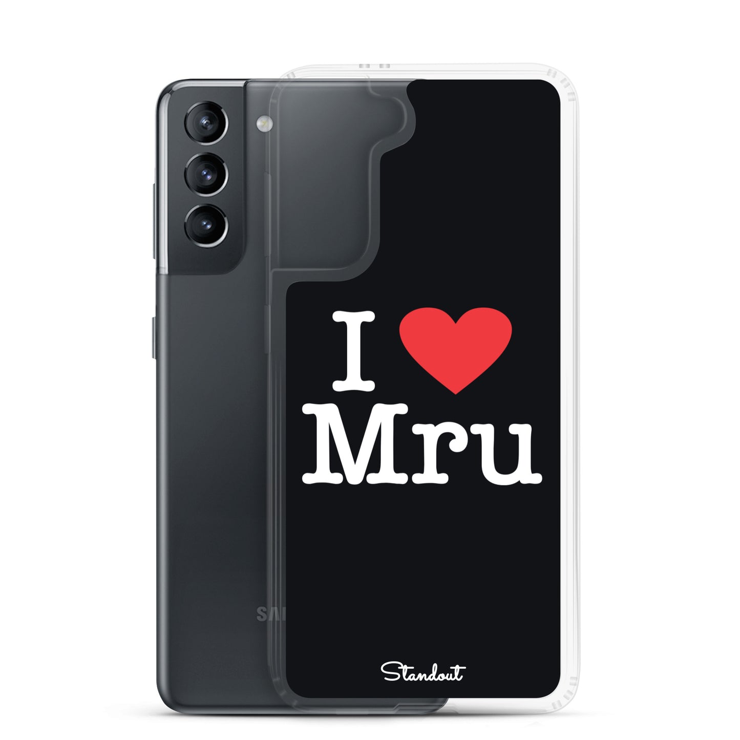 I love Mru original Clear Case for Samsung®