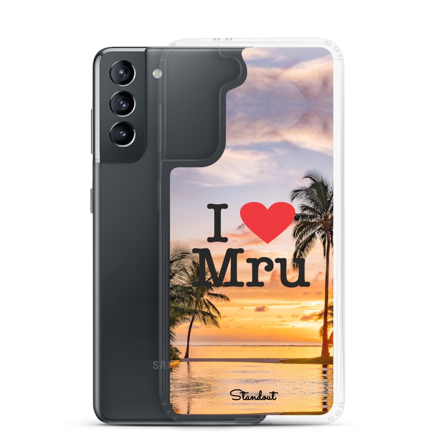 I love Mru SunsetClear Case for Samsung®