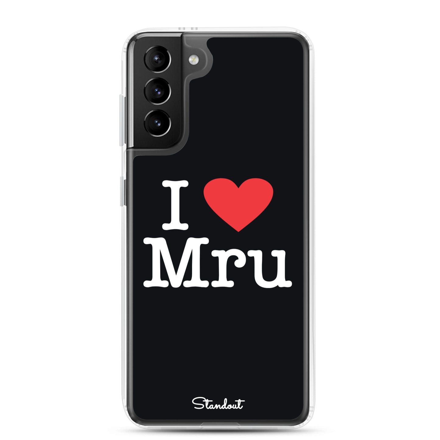 I love Mru original Clear Case for Samsung®