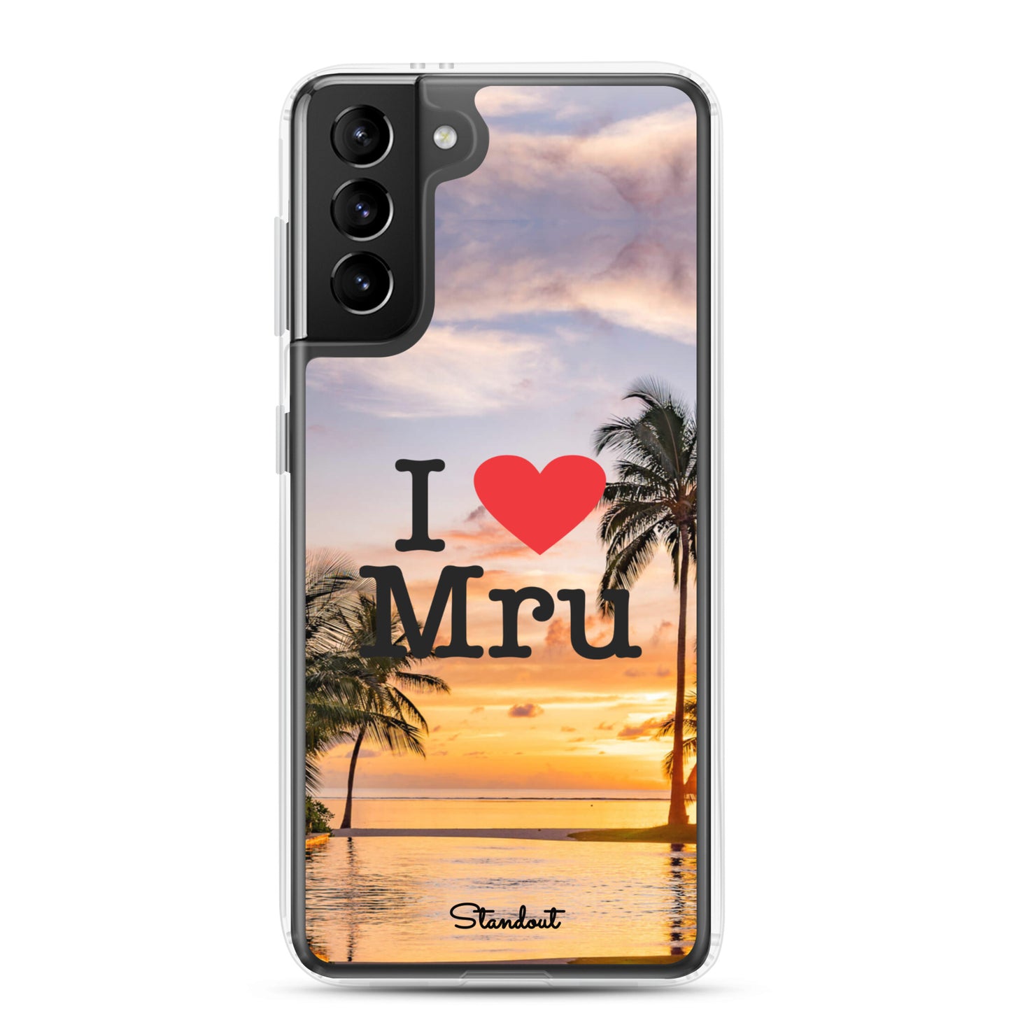 I love Mru SunsetClear Case for Samsung®