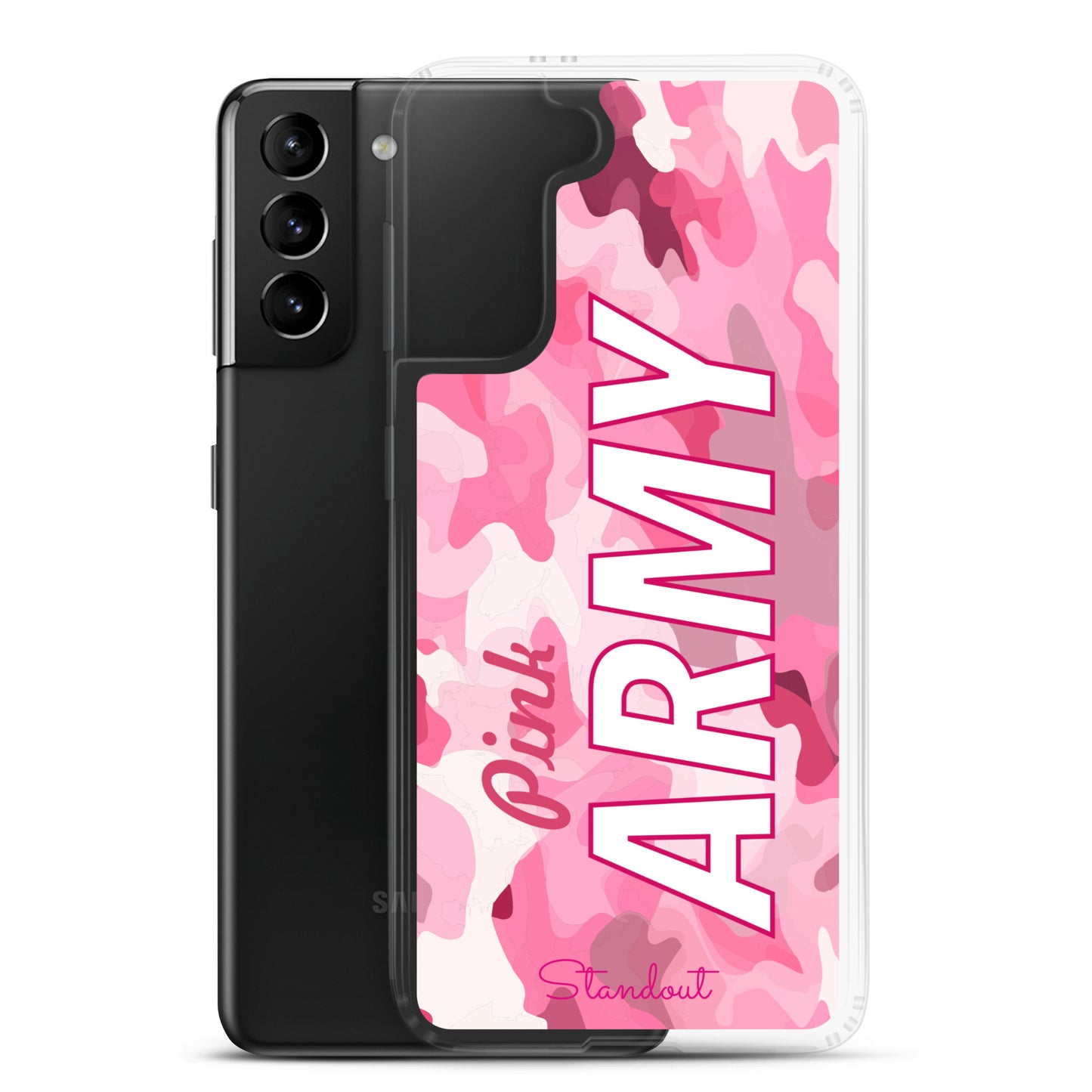 Pink Army Clear Case for Samsung® CCS086